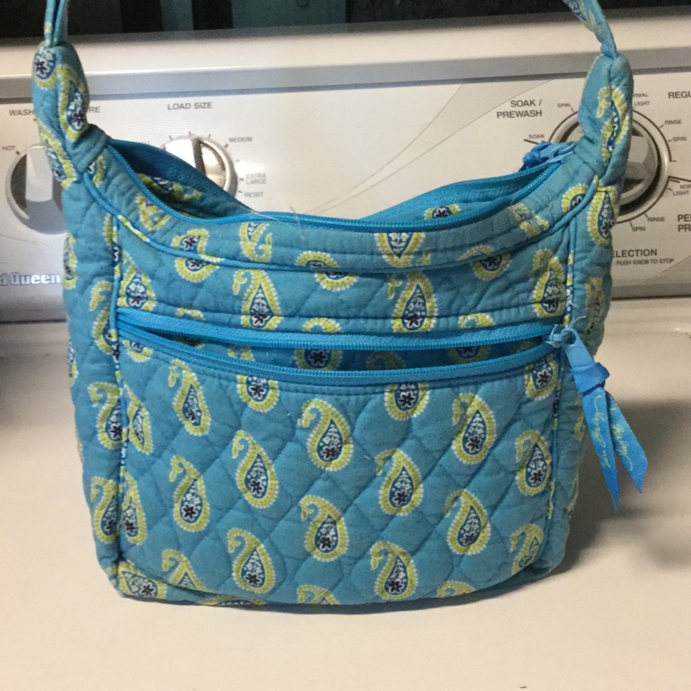 Blue and green Vera Bradley paisley purse
